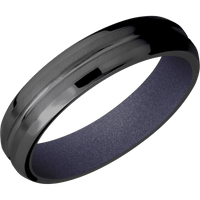 Zirconium + Polish , Anglesatin Finish + Crushed Orchid