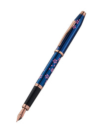 Century® II Cherry Blossom Translucent Blue Lacquer Medium Nib Fountain Pen