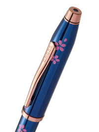 Century® II Cherry Blossom Translucent Blue Lacquer Fine Nib Fountain Pen