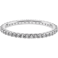 14K White Gold band with 41 Round Lab Grown Diamond having TCW-.62