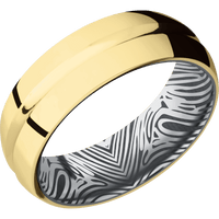 10K Yellow Gold + Polish , Polish Finish + Tantalum