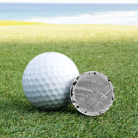 Titanium and Meteorite Premium Golf Ball Marker by Doubloon Golf