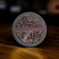 Black Titanium Dinosaur Bone and Cerakote Premium Golf Ball Marker by Doubloon Golf