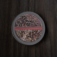 Black Titanium Dinosaur Bone and Cerakote Premium Golf Ball Marker by Doubloon Golf