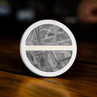 Tungsten Meteorite and 14K Gold Premium Golf Ball Marker by Doubloon Golf