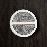 Tungsten Meteorite and 14K Gold Premium Golf Ball Marker by Doubloon Golf