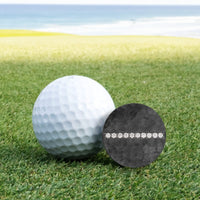 Black Titanium and Black Diamond Premium Golf Ball Marker by Doubloon Golf