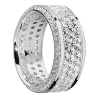 14K White Gold + Polish , Polish Finish