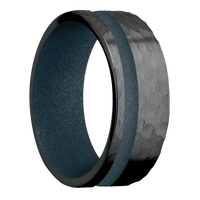 Zirconium + Hammer , Hammer Finish + Blue Titanium