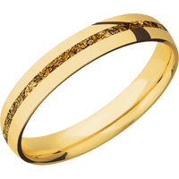 18K Yellow Gold + Polish Finish