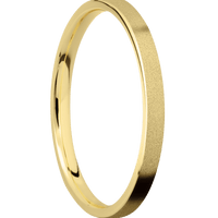 14K Yellow Gold + Sand Finish
