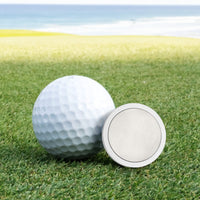 Titanium and Sterling Silver Premium Golf Ball Marker by Doubloon Golf