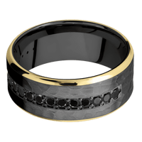 Zirconium + Hammer , Polish Finish