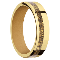 14K Yellow Gold + Polish , Polish Finish + Gold