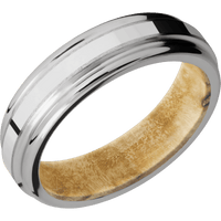 Titanium + Stone , Polish Finish + Boxelder Burl