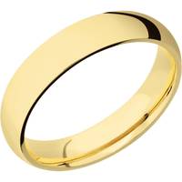 14K Yellow Gold + Polish Finish