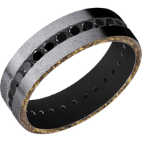 Tantalum + Distressed Finish + Black