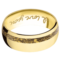 14K Yellow Gold + Polish , Polish Finish