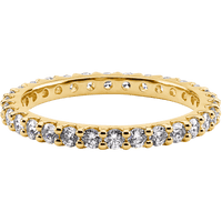 10K Yellow Gold band with 30 Round Lab Grown Diamond (ST) having TCW-.9