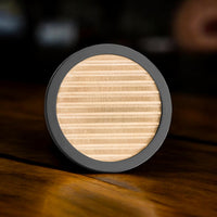 Black Titanium and 14K Yellow Gold Premium Golf Ball Marker by Doubloon Golf