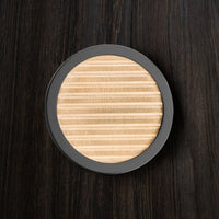 Black Titanium and 14K Yellow Gold Premium Golf Ball Marker by Doubloon Golf