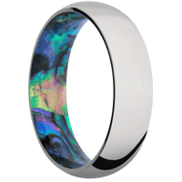 Titanium + Polish Finish + Abalone