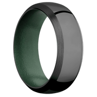 Zirconium + Polish , Satin Finish + Eastern Green