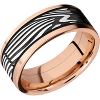 18K Rose Gold + Satin Finish