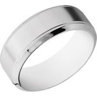 Palladium Silver + Bead , Polish Finish + Your Color