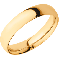 14K Yellow Gold + Polish Finish
