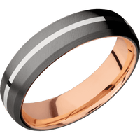 Tantalum Noir + Anglesatin , Satin Finish + 18K Rose Gold