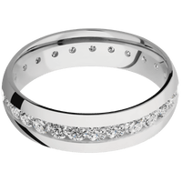 14K White Gold + Polish Finish