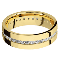18K Yellow Gold + Polish Finish