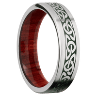 Cobalt Chrome + Anglesatin Finish + Red Heart