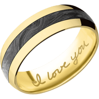 14K Yellow Gold + Polish Finish