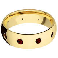 18K Yellow Gold + Polish Finish