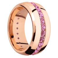 14K Rose Gold + Polish , Polish Finish