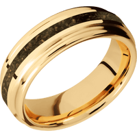 14K Yellow Gold + Polish , Polish Finish