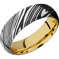 Woodgrain + Acid Finish + 14K Yellow Gold