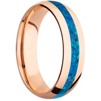 18K Rose Gold + Polish Finish
