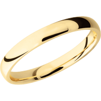 14K Yellow Gold + Polish Finish
