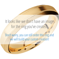 14K Yellow Gold + Satin , Sand Finish