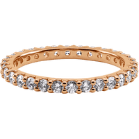 14K Rose Gold band with 30 Round Diamond (ST) having TCW-.9