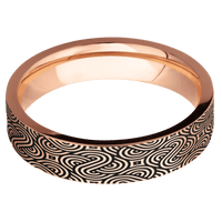 10K Rose Gold + Satin Finish