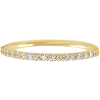 14K Yellow Gold band with 21 Round Lab Grown Diamond having TCW-.32