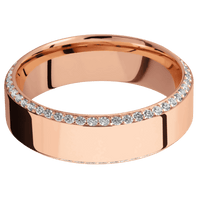 10K Rose Gold + Polish , Polish Finish