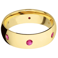 14K Yellow Gold + Polish Finish