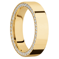 10K Yellow Gold + Polish Finish