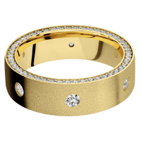 10K Yellow Gold + Sand Finish