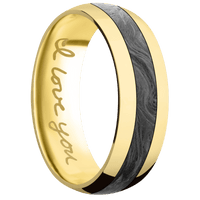 14K Yellow Gold + Polish Finish